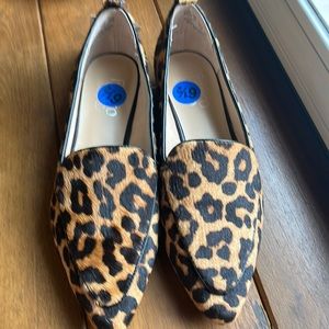 Franco Sarto Leopard shoes calf hair 6.5